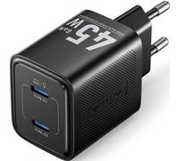 Cargador de Pared GaN Vention FEFB0-EU 2xUSB-C 45W Negro