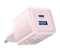 Cargador de Pared GaN Vention FEQP0-EU/ 1xUSB Tipo-C/ 1xUSB/ 30W
