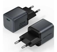 Cargador de Pared GaN Vention USB-C 20W Gris Antracita