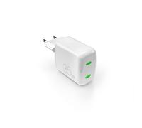 Cargador de pared MiniPro 2xUSB-C GaN 35W - Blanco