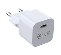 Cargador de pared muvit for change mcacc0048/ 1xusb tipo-c/ 20w