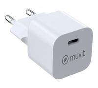 Cargador de pared muvit for change mcacc0048/ 1xusb tipo-c/ 20w