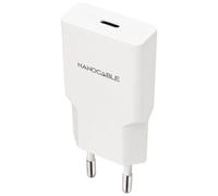 Cargador de pared nanocable 10.10.2027/ 1xusb tipo-c/ 30w/ blanco