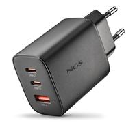 Cargador de pared NGS ERA 65W Black GaN 2xUSB-C 1xUSB-A Carga Rápida Universal