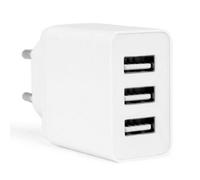 Cargador de pared Orbegozo EN 1100 17W 3xUSB Protección sobrecarga compacto