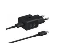 Cargador de Pared Samsung EP-T2510XBEGEU/ 1xUSB Tipo-C + Cable USB Tipo-C/ 25W