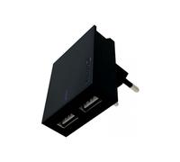 Cargador de pared Swissten Smart IC con 2 X USB 3A Power + cable USB - USB C 1.2M Negro - 22044000