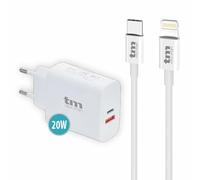 Cargador de Pared TM Electron 20 W Lightning/USB-C (1 Unidad) - Marca: TM Electron - EAN: 8436585382712