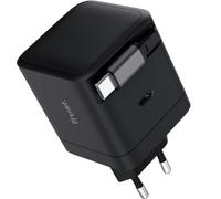 Cargador de pared trust maxo 65w/ 1xusb tipo-c/ incluye cable usb tipo-c retráctil/ 65w