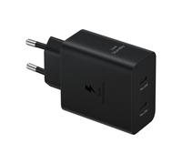 Cargador de pared ULTRA RÁPIDO DUO 50W o 2 x 25W, GaN (con cable de 45W 1,8M Color Negro SAMSUNG EP-T5020XBEGEU)