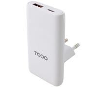 Cargador Pared Gan Usb-c/pd + Usb-a/qc 65w Blanco Tooq