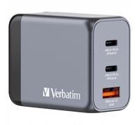 Cargador de Pared Universal GaN para Viaje Verbatim GNC-65/ 2xUSB Tipo-C/ 1xUSB/ 65W