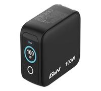 Cargador de pared universal gan para viaje verbatim mini gan charger con pantalla/ 2xusb tipo-c/ 1xusb/ 100w