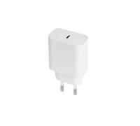Cargador de Pared USB-C PD 3.0 de 20W en Color Blanco, Marca TooQ. Ideal para Cargar Dispositivos de Forma rápida y eficiente.