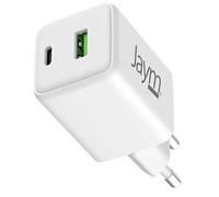 Cargador de pared USB-C Power Delivery 30W / USB-A QuickCharge 18W GaN Compact