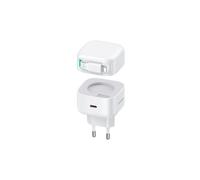 Cargador de pared USB-C USAMS GaN Power Delivery de 35 W, color blanco