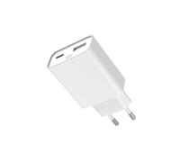 Cargador de Pared USB-C / USB-A Compatible con Power Delivery 45W y Tecnología GaN Force Blanco