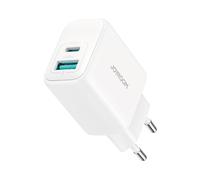 Cargador de pared USB-C USB-A de 20 W PD QC 3.0 - Blanco