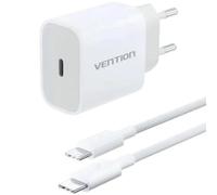 Cargador de pared Vention 20W USB-C PD con cable de 1m