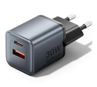 Vention Cable Cargador de pared FEWH0-EU GaN 30W 1x USB-C y 1x USB-A carga rápida