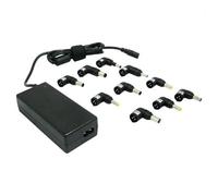 Leotec Cargador para portátil LENCSHOME10 – Universal 70W automático, 10 conectores, 15–20V Negro