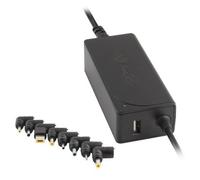 NGS W-45W - Cargador Universal Automático 45 W para Ordenador Portátil, Cargador con Salida USB 5V-2A y 8 Adaptadores Compatibles con HP, DELL, ASUS, Lenovo, Acer