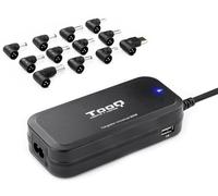 Cargador de Portátil Tooq 90W 2x USB 12 Conectores Negro