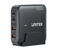 Cargador de red gan - unitek p1229abk01-eu - 100w 2x usb-c 2x usb-a