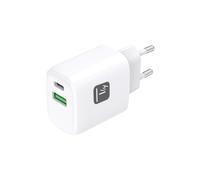 Cargador de red GaN USB-C PD 20W y USB-A QC IPW-USB-20WACG
