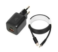 Cargador de red ibox c-42 gan pd33w, negro