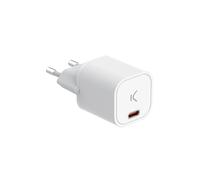Ksix Cargador Mini GaN 30W Power Delivery Carga Rápida USB-C Blanco