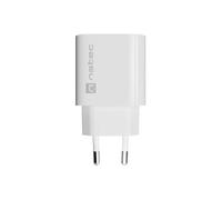 Cargador de red natec ribera 1x usb-a 18w blanco