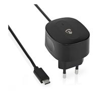 Cargador de red Nedis 15 W función de carga rápida 1x 3,0 A - Número de salidas: 1, cable USB-C™ (fijo), salida de tensión única