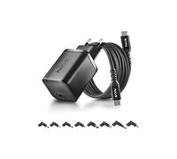 Cargador de red - NGS - BUD 65W-H - 65W GaN - Cable USB-C 1,5m - 8 puntas HP