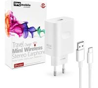 Cargador de Red Rápido 45W SuperVooc + Cable USB-C para OPPO, Realme, OnePlus