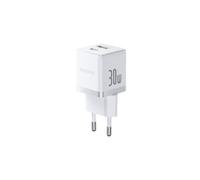 Cargador Baseus Palm Fast Charger USB-C+A 30W Cluster Blanco