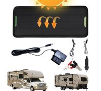 Cargador de red solar - sostenedor de batería solar portátil, cargador solar de 12 V | Kit de carga solar exterior para coche, motocicleta, RV, barco, tractor, camión, fácil instalación, impermeable