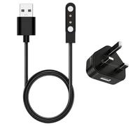 Cargador de reloj inteligente de 2 pines de 4 mm compatible con Reflex Active Radley Series 20 Yamaha SW022, Ticwatch GTX, AGPTEK LW11, Xiaomi Haylou RT LSO5S, cable de carga magnético para reloj