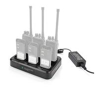 Cargador de seis vías para radio Motorola HT750 HT1250 PR860 EX500 MTX950 HT1250 PRO7150 JMNN4023 JMNN4024 WPLN4107 Walkie Talkie y batería (1 paquete)