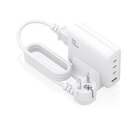 Cargador de Sobremesa AISENS ASCH-140W4P055-W GaN 140W, 3x USB-C PD3.1, 1x USB-A QC3.0, Blanco
