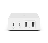 cargador de sobremesa belkin wch010vfwh 2xusb-c 2xusb-a gan boost charge 108 blanco