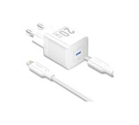 Cargador gan de pared vention tz-fepw0-eu-02/ 1xusb tipo-c + cable lig