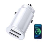 Cargador de tel fono para coche - Doble puerto de 3.1A, tecnolog a Smart IC, indicador de alimentaci n LED | Carga rapida 2 puertos USB para tel fonos tablet Solución de protecci n de la bater a