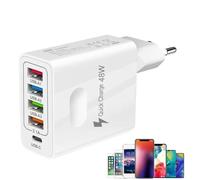 Cargador de teléfono con múltiples Puertos, Enchufe Adaptador multipuerto | Cargador de pared de 5 puertos Universal Port