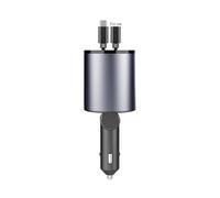Cargador De Teléfono De Coche - Adaptador De Cargador De Coche | Carga Rápida Universal | Puerto USB Para Cargador De Coche Totalmente Metal Fast Flush De 120 W