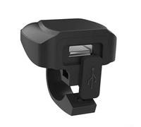 Cargador de teléfono de motocicleta de doble puerto 30 W y 18 W A kit de montaje de manillar impermeable con terminal de anillo para bicicleta de 12 V 24 V para bicicleta al aire libre fuente de