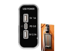 Cargador de teléfono del Coche, Cargador USB de Varios Puertos | Pobina de Carga automática del Separador de Potencia del vehículo Multifuncional - Puerto de alimentación Adaptador USB