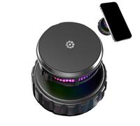 Cargador De Teléfono Inalámbrico Para Coche - Soporte Magnético Del Teléfono,Cargador Rápido De 15W Con Luces Ambientales Para Camión Automóvil Y Vivir Diario