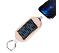 Cargador de teléfono móvil con llavero solar, 3000 MAh portátil portátil Solar Banco de energía solar, cargador de batería solar tipo C, cargador de llavero, cargador de teléfono, tableta llavero