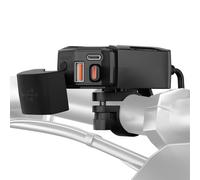 Cargador de teléfono móvil para motocicleta, 12 V-24 V, resistente al agua, adaptador de corriente tipo C, para dispositivos electrónicos en el coche, casa, viajes, trabajo